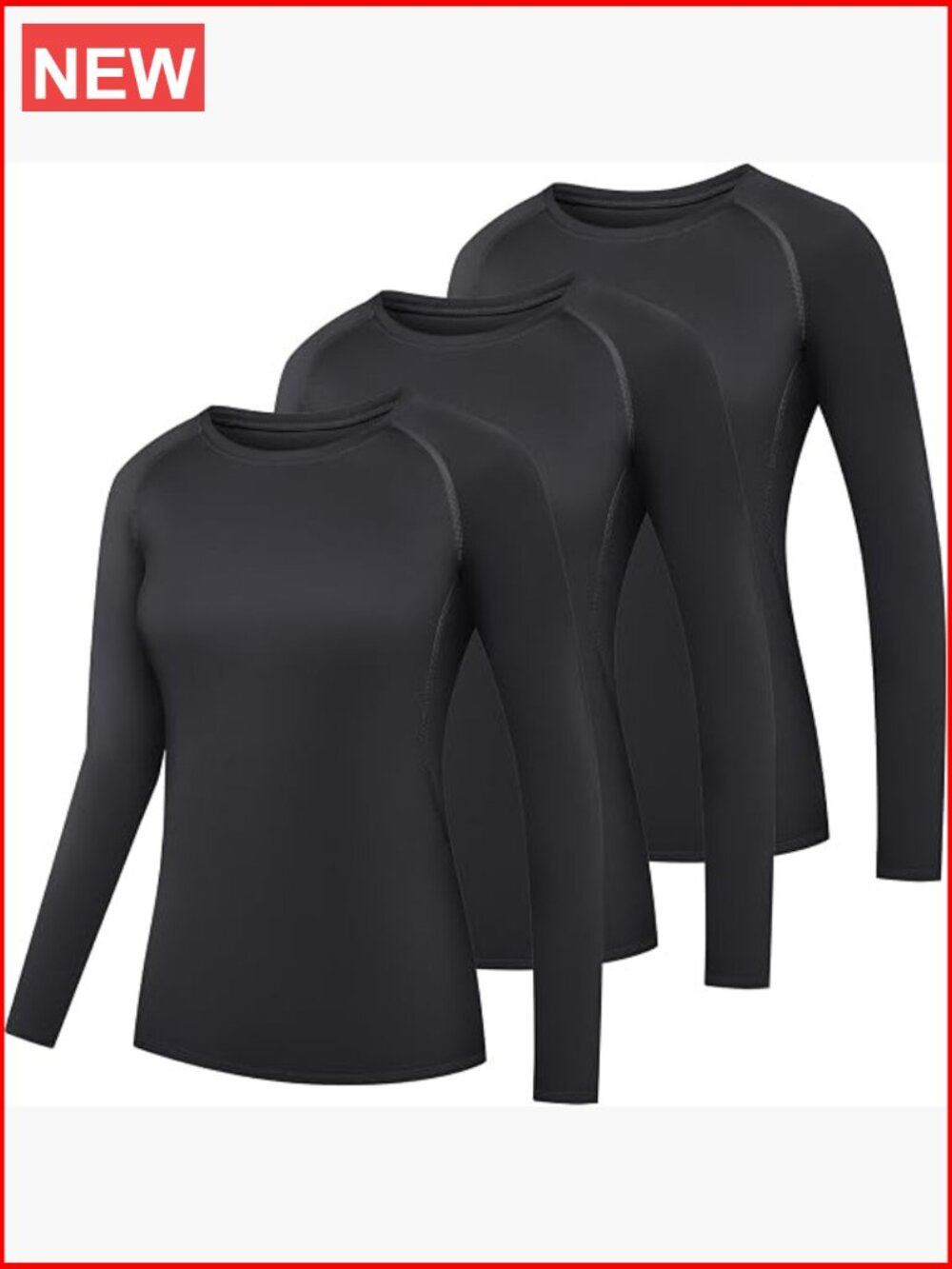 Compression Long Sleeve Workout Top Quick Dry Gym Yoga Running Shirt